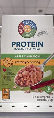 Protein Instant Oatmeal Apple Cinnamon