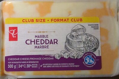 Fromage cheddar marbré