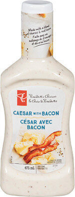 Caesar with bacon dressing