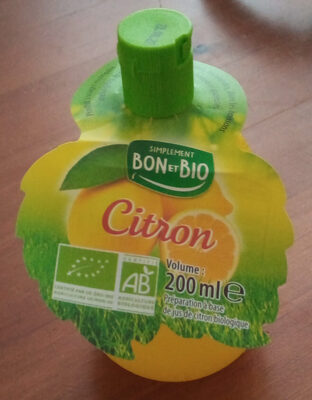 Jus de citron biologique